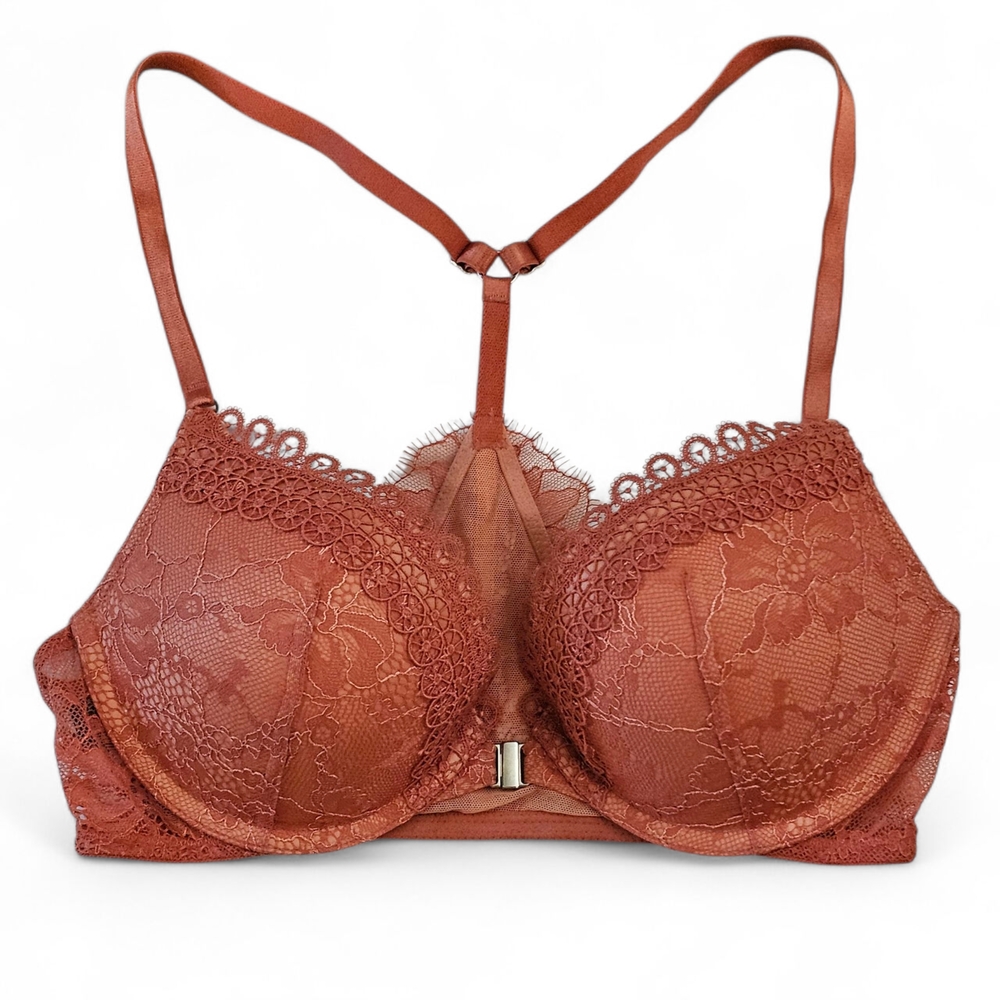 Victoria's Secret Very Sexy Lace Bra With Front Closure in Rich Rust Size 32C